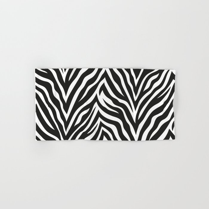 Animal Print Zebra Hand & Bath Towel