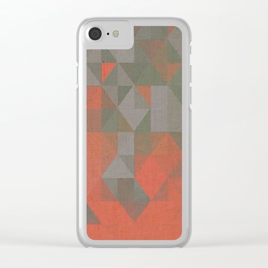 Faceted Vibes Clear iPhone Case