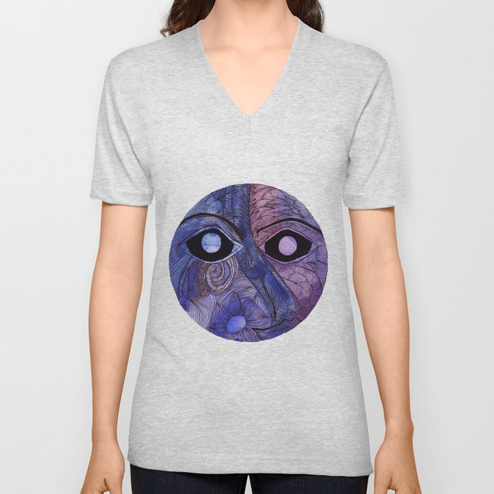 La Luna V Neck T Shirt