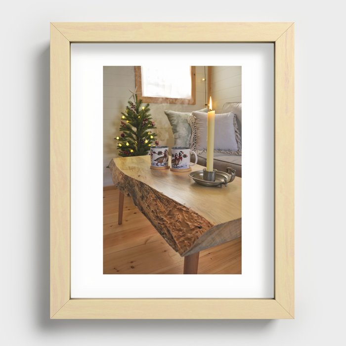 Christmas in the Cottage Recessed Framed Print
