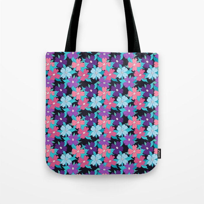 pink black blue flowering dogwood symbolize rebirth and hope Tote Bag