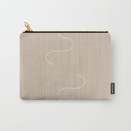 SOFT ISOMETRY II Carry-All Pouch | Pattern, Isometri, Lines, Technical, Digital, Offwhite, Minimal, Rose, Minimalist, Rosa 