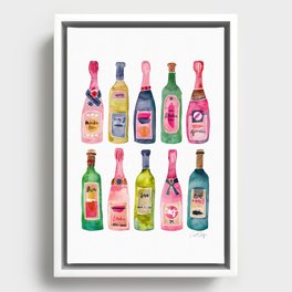 Champagne Collection Framed Canvas