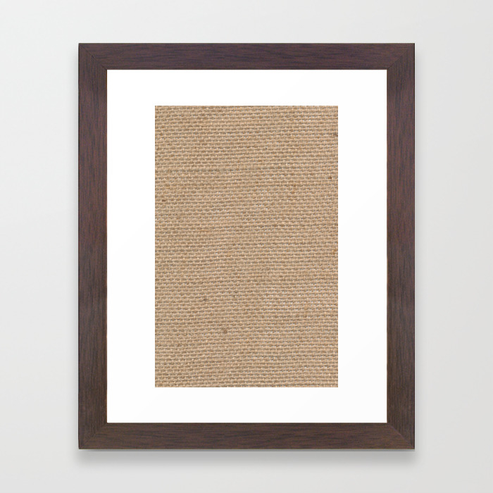 Burlap Framed Art Print By Nataliesales Society6
