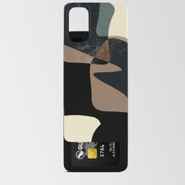 Clay Shapes Black, Teal and Offwhite Android Card Case
