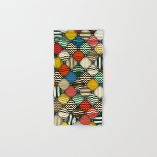 buttoned patches retro Hand & Bath Towel