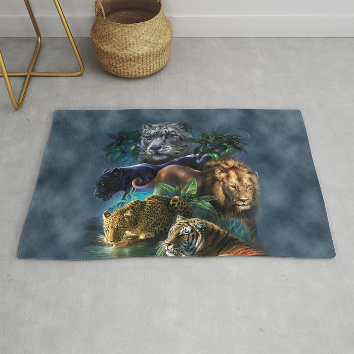 The Mountain Big Cats Rug
