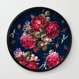 Watercolor roses Wall Clock