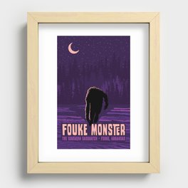 Fouke Monster in purple Recessed Framed Print