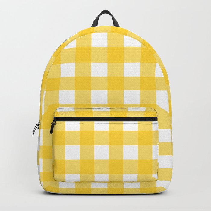 Yellow plaid backpack 2025