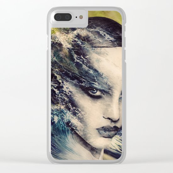 THE STORY OF A LACING WAVE Clear iPhone Case
