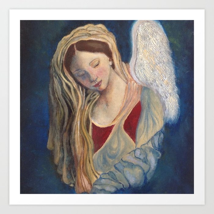 Angel of silence Art Print