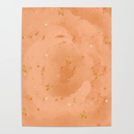 Cinnamon  Star Pattern  Poster