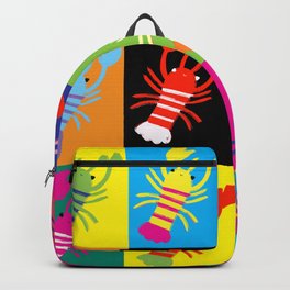 Lobster Pop Art Pattern Art Backpack | Rachel, Chandler, Digital, Joey, Valentines, Friendstvshow, Graphicdesign, Friends, Comic, Illustration 