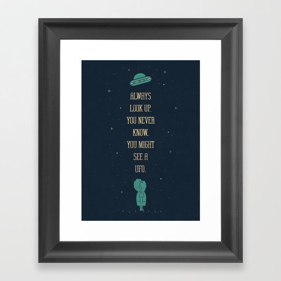 Look Up Framed Art Print