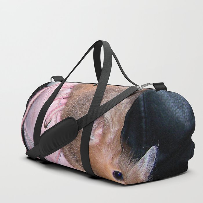 The Old Hamster in the Shoe Duffle Bag by Denrobcat Creations