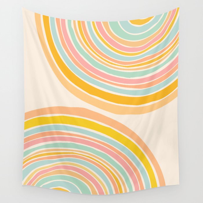 Rainbow Reflections Wall Tapestry