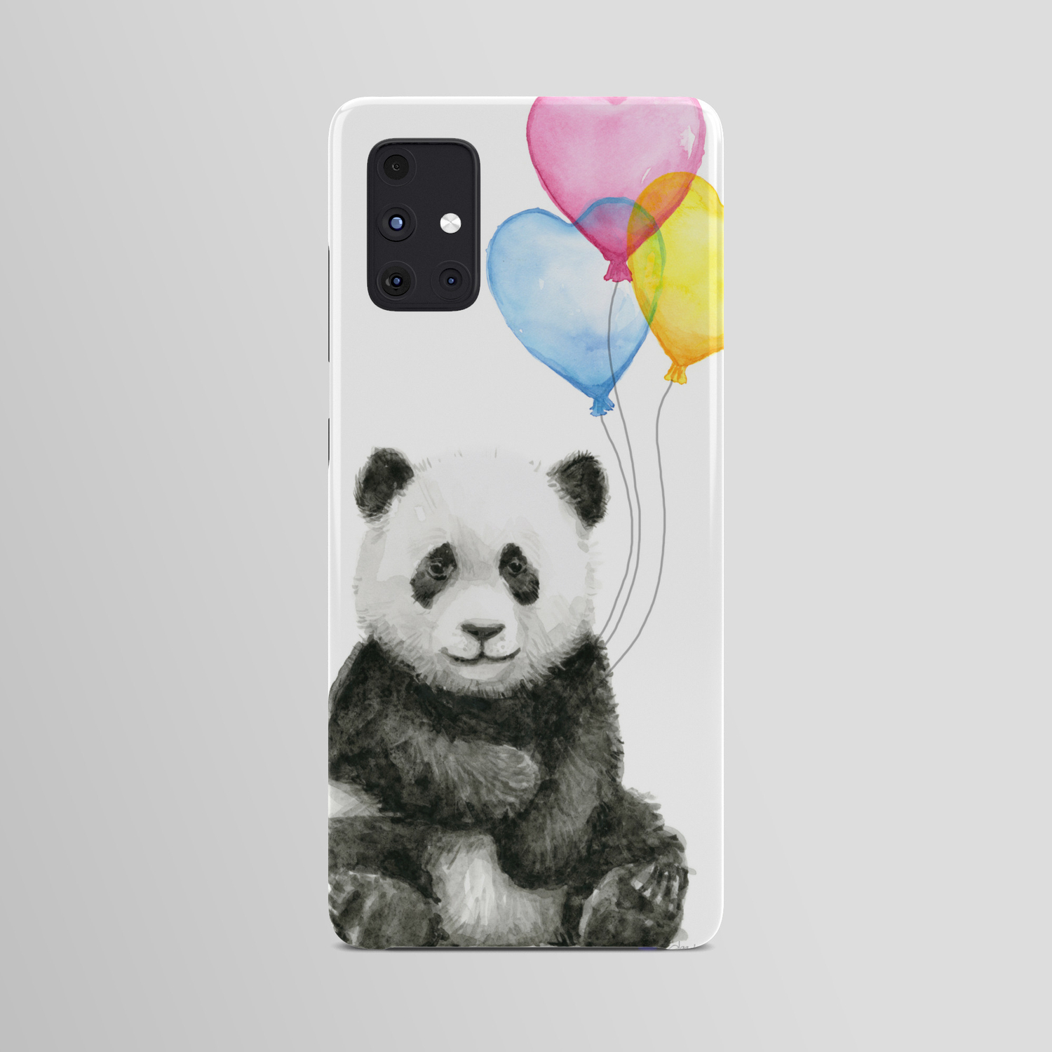Panda Baby with Heart-Shaped Balloons Whimsical Animals Nursery Decor  Android Case by Olechka | Society6