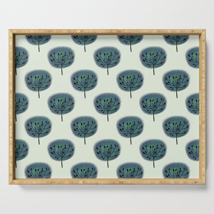 Cute trees print Serving Tray