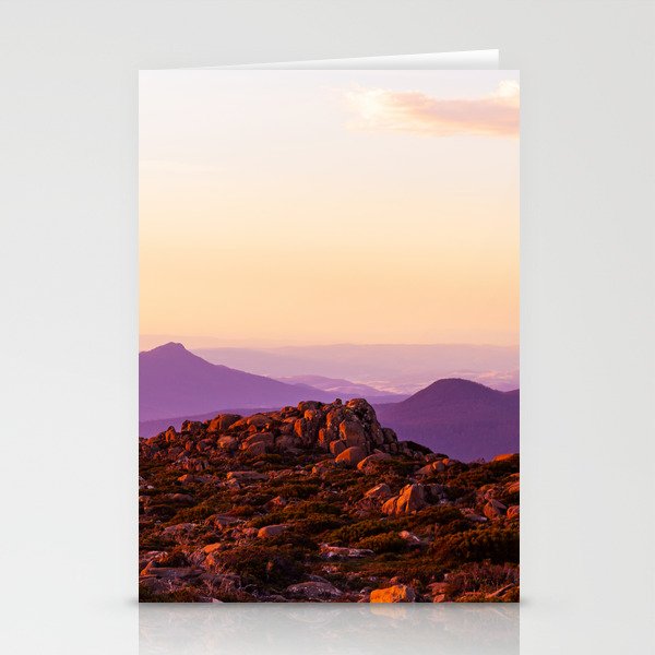 Mountain Sunset Stationery Cards