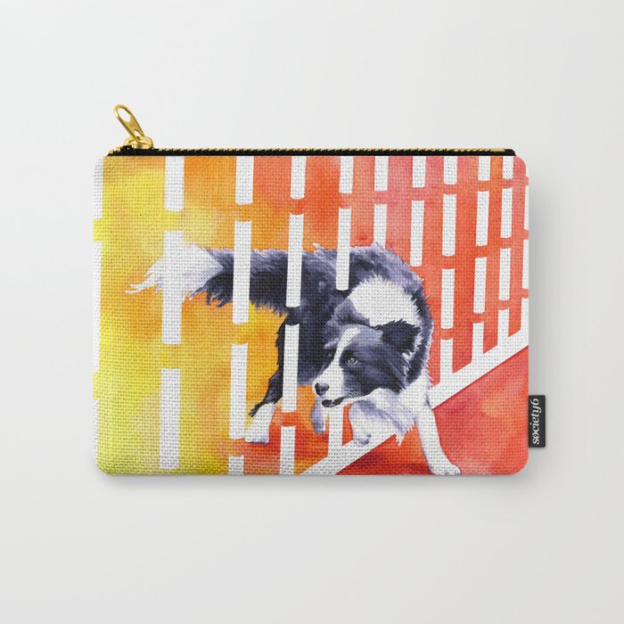 Border Collie Weaving Carry-All Pouch