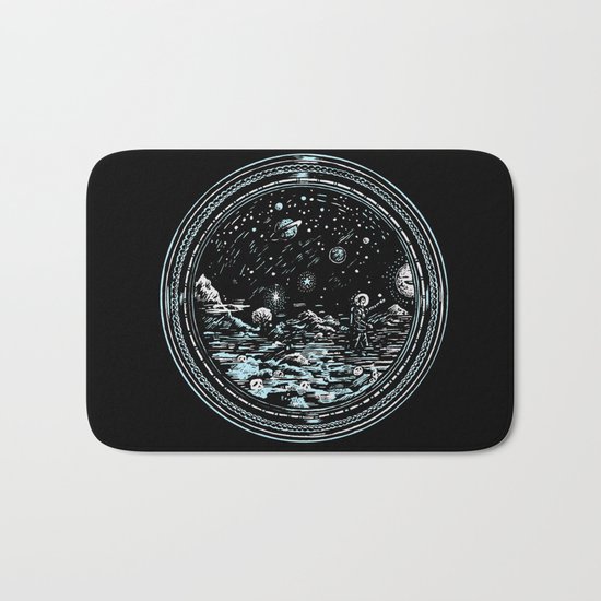 Miniature Circle Landscape 2: Astronausea.. Bath Mat