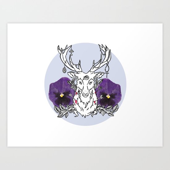 Reindeer Art Print