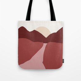 a deep, red path Tote Bag