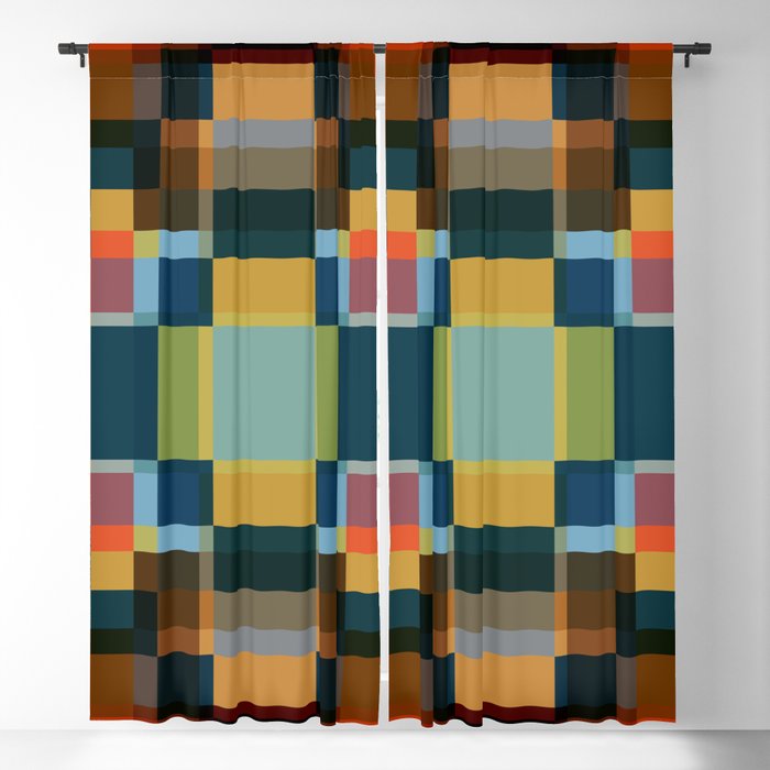Tantankororin - Colorful Decorative Abstract Art Pattern Blackout Curtain