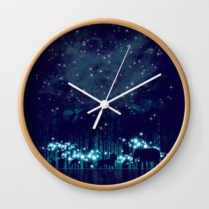 Cosmic Safari Wall Clock