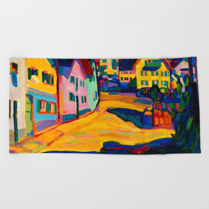 Wassily Kandinsky, New colors Beach Towel