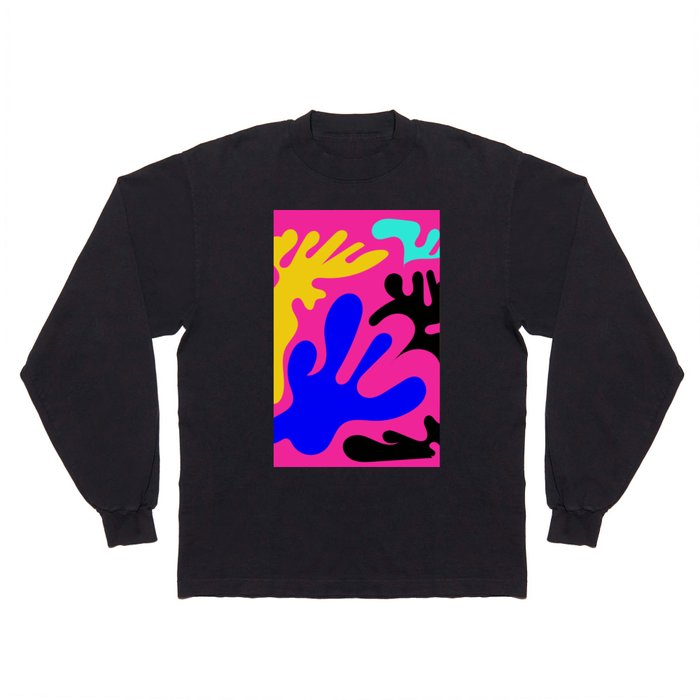 9  Matisse Cut Outs Inspired 220602 Abstract Shapes Organic Valourine Original Long Sleeve T Shirt