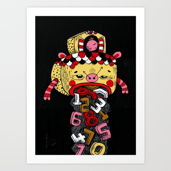 How much Time do we have left (CLOCK) Art Print