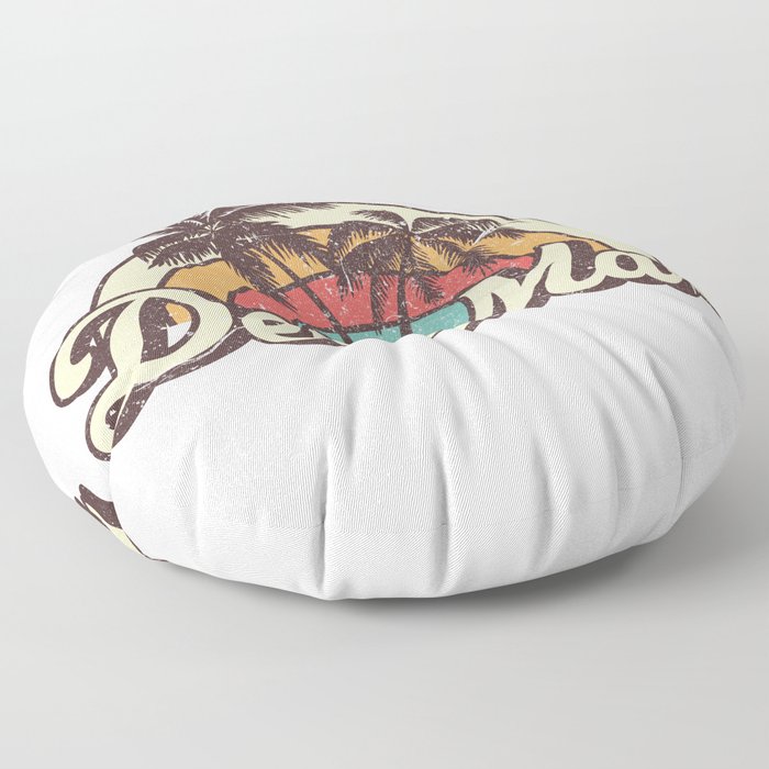 Del Mar beach city Floor Pillow