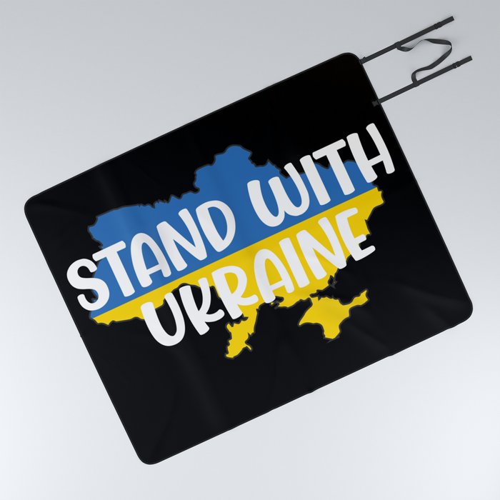 Stand With Ukraine Picnic Blanket