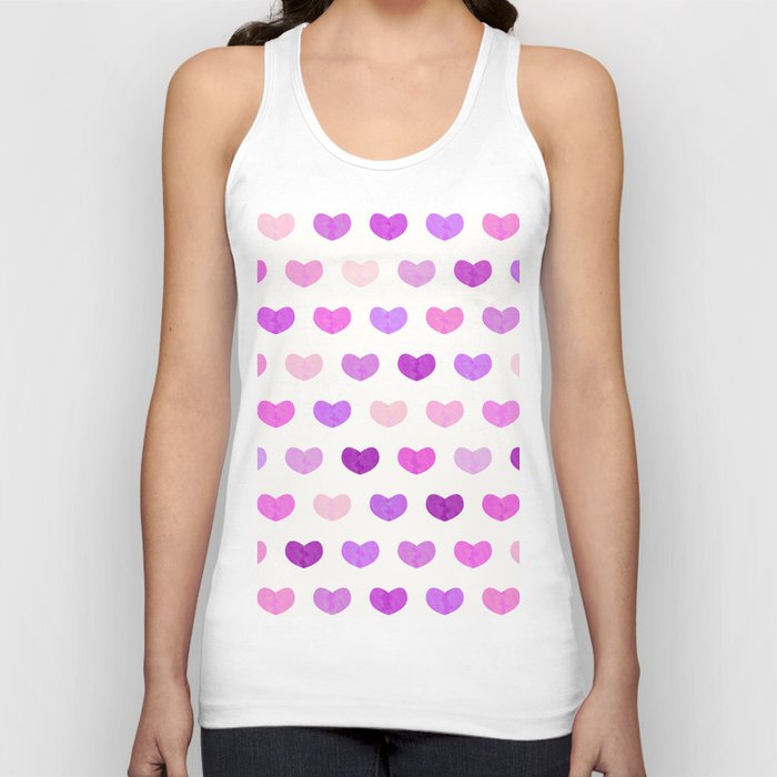 Colorful Cute Hearts IV Tank Top