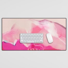 pink mountain Desk Mat