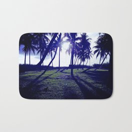 Blue Trees Blue Sun Bath Mat