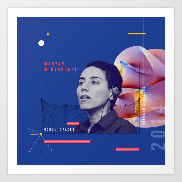 Beyond Curie: Maryam Mirzakhani Art Print