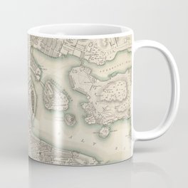 Vintage Map of Stockholm Sweden (1838) Coffee Mug