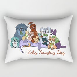 Feliz Naughty Dog Rectangular Pillow