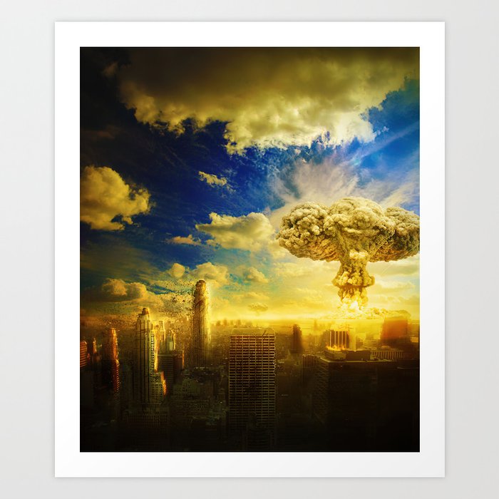 Big atomic bomb Art Print