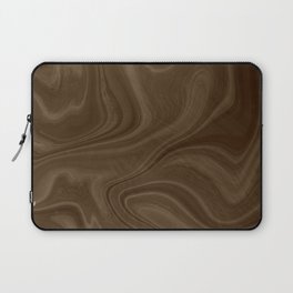 Chocolate Brown Swirl Laptop Sleeve