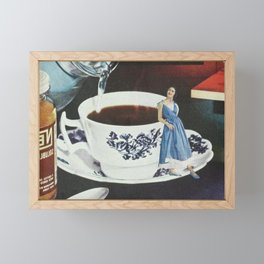 Morning coffee Framed Mini Art Print