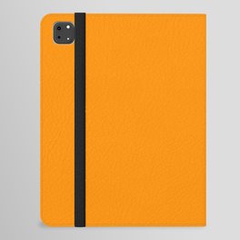 Mid-tone Orange Solid Color Pairs Pantone Bright Marigold 15-1164 TCX - Shades of Orange Hues iPad Folio Case