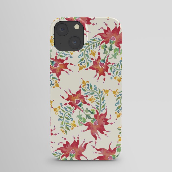 Dragon Flower Watercolor iPhone Case