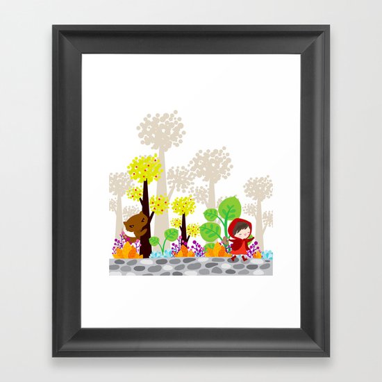 little red riding hood Framed Art Print