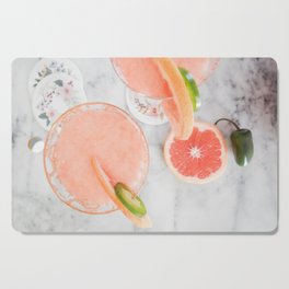 Refreshing Pink Summer Cocktail Cutting Board