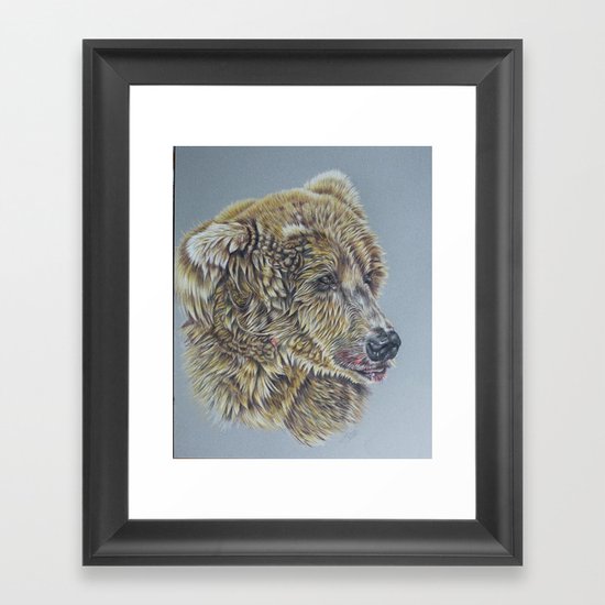 Otis, Golden Bear Framed Art Print