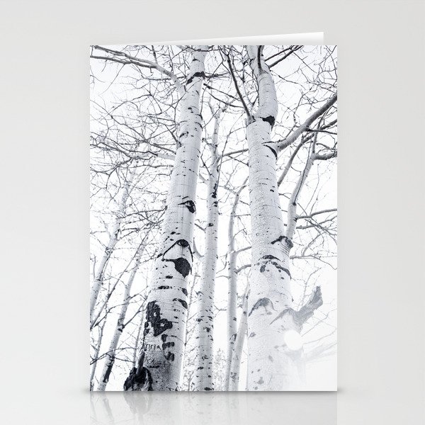 White Trees 3 Stationery Cards